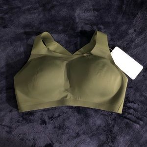Olive Green Enlite Sports Bra